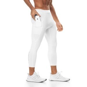 NWT ASRV Aesthetic Revolution Reflexx 3/4 Side Pocket Legging White Size Medium